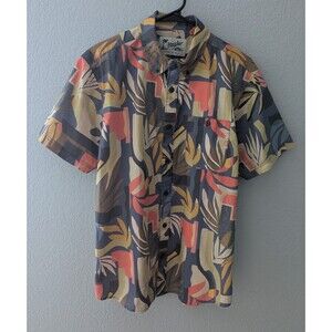 Howler Brothers Mansfield Shirt Men's Size Medium Abstract Savannah Petrol